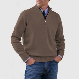 Troyer für den Herbst - Stilvolle Herenpullover mit halbem Reißverschluss
