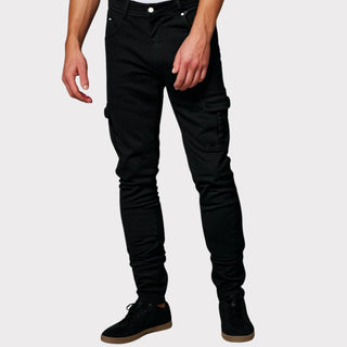 Skinny Fit Jeans Mit Cargo Taschen