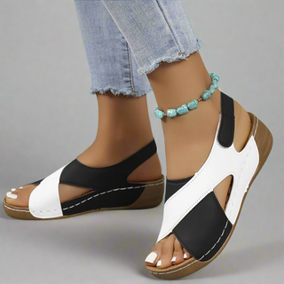 Sandaletten für Damen - Beqeueme Sandalen mit Fußbett für Sommer