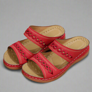 Sandaletten für Damen - Bequeme Sandalen mit Fußbett für Sommer