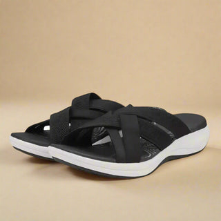 Sandaletten für Damen - Bequeme Sandalen mit fußbett für Sommer