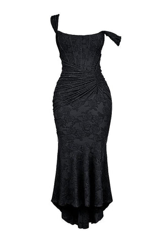 Abendkleid für Damen - Elegantes Midikleid mit Raffung für Hochzeiten