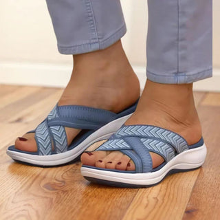 Sandaletten für Damen - Bequeme Sandalen mit fußbett für Sommer