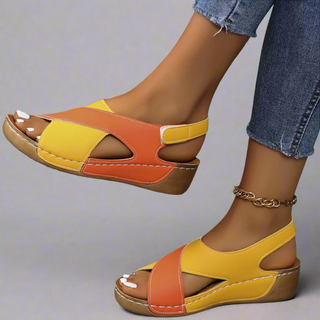 Sandaletten für Damen - Beqeueme Sandalen mit Fußbett für Sommer