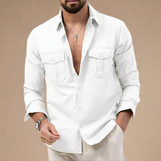 Cargo Hemd für Herren - Klassische Hemdjacke für den Sommer