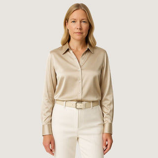 Satinbluse - Elegante Damenbluse für Business und Freizeit