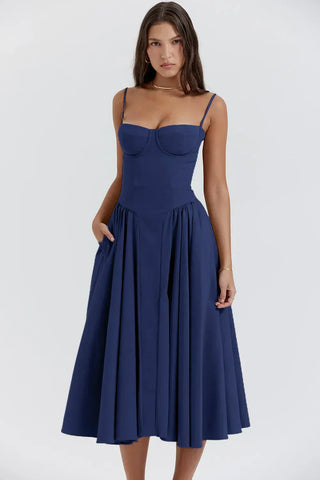 Midikleid für Damen - Elegantes Abendkleid für Hochzeiten und Partys