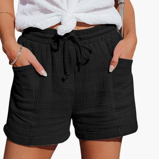 Shorts für damen - Luftige Musselin Kurze Hose für Sommer