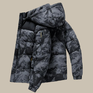 Rivello Camo Winterjacke | Warme, wasserdichte Winterparka für Herren mit Camouflage