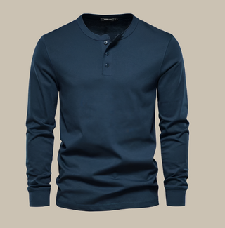 Henley T-Shirt für Herren - Modernes Langarm T-Shirt für den Sommer