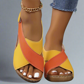 Sandaletten für Damen - Beqeueme Sandalen mit Fußbett für Sommer