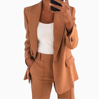 Hoseangzug für Damen - Elegantes Zweiteiler mit Blazer und Stoffhose
