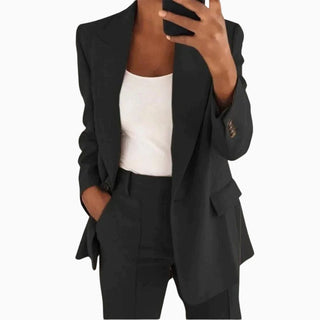 Hoseangzug für Damen - Elegantes Zweiteiler mit Blazer und Stoffhose