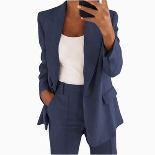 Hoseangzug für Damen - Elegantes Zweiteiler mit Blazer und Stoffhose