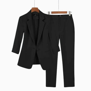 Hoseangzug für Damen - Elegantes Zweiteiler mit Blazer und Stoffhose
