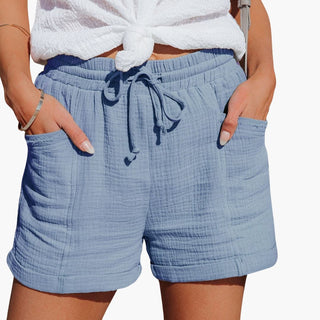 Shorts für damen - Luftige Musselin Kurze Hose für Sommer
