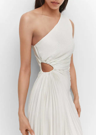Abendkleid für Damen - Elegantes One-Shoulder Brautjungfernkleid