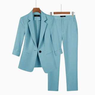 Hoseangzug für Damen - Elegantes Zweiteiler mit Blazer und Stoffhose