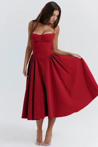 Midikleid für Damen - Elegantes Abendkleid für Hochzeiten und Partys