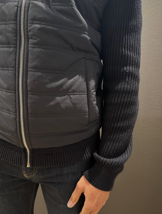 Ganti Jacke mit gestrickten Ärmeln und wattierter Brustpartie Herren