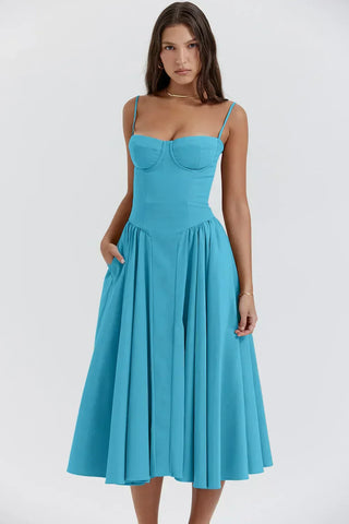 Midikleid für Damen - Elegantes Abendkleid für Hochzeiten und Partys