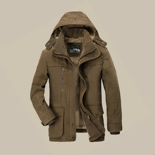 David Parka | Stilvolle warme lange Winterjacke für Herren mit Fleece-Futter