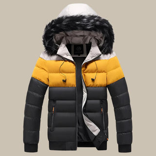 Valenzo Winterjacke | Warme Winterparka für Herren mit Pelzkragen