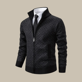 Strickjacke für Herren - Klassische Übergangsjacke mit Reißverschluss