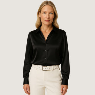 Satinbluse - Elegante Damenbluse für Business und Freizeit