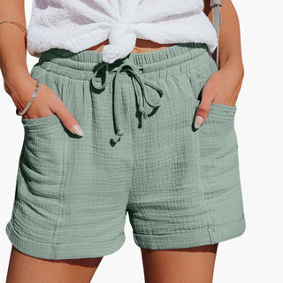 Shorts für damen - Luftige Musselin Kurze Hose für Sommer