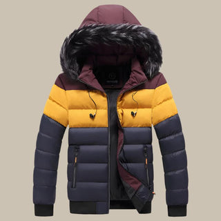 Valenzo Winterjacke | Warme Winterparka für Herren mit Pelzkragen