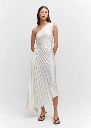 Abendkleid für Damen - Elegantes One-Shoulder Brautjungfernkleid