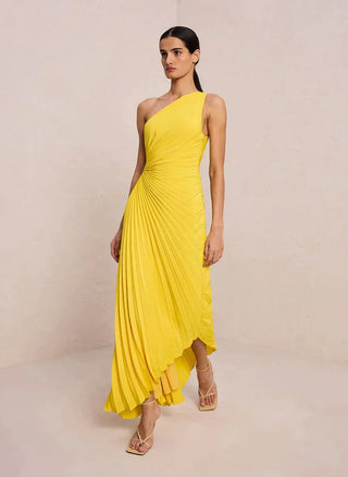 Abendkleid für Damen - Elegantes One-Shoulder Brautjungfernkleid