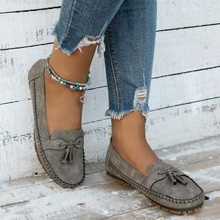 Halbschuhe für Damen - Bequeme Mokassins mit Fußbett für Sommer