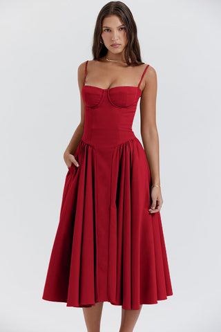 Midikleid für Damen - Elegantes Abendkleid für Hochzeiten und Partys