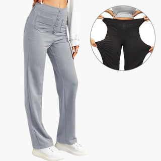 ComfyFit Hose - Bequeme Stretch Stoffhose mit Bauch-weg Effekt