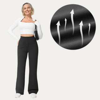 ComfyFit Hose - Bequeme Stretch Stoffhose mit Bauch-weg Effekt