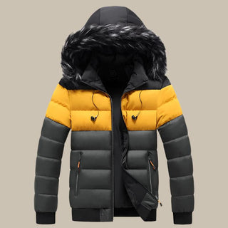 Valenzo Winterjacke | Warme Winterparka für Herren mit Pelzkragen