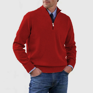 Troyer für den Herbst - Stilvolle Herenpullover mit halbem Reißverschluss