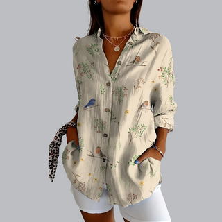 Tunika - Luftige Elegante Damenblusen mit Print für Sommer