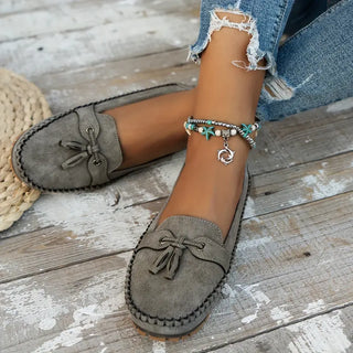 Halbschuhe für Damen - Bequeme Mokassins mit Fußbett für Sommer