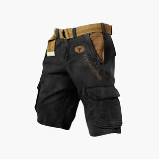 Cargoshorts für Herren - Robuste Sommer Bermudas mit Gürtel für Outdoor