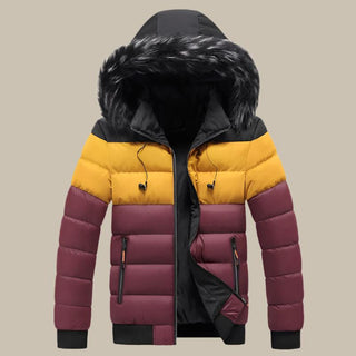 Valenzo Winterjacke | Warme Winterparka für Herren mit Pelzkragen