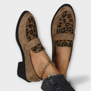 Halbschuhe für Damen - Elegante Loafers mit Absatz für Sommer