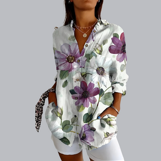 Tunika - Luftige Elegante Damenblusen mit Print für Sommer