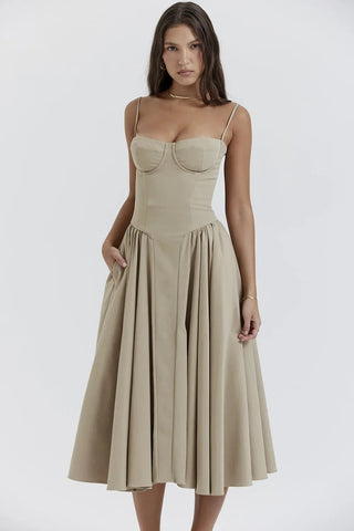 Midikleid für Damen - Elegantes Abendkleid für Hochzeiten und Partys