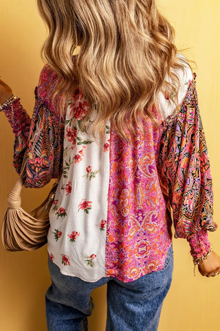 Bluse für Damen - Oversized-Bluse im Boho-Style