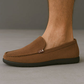 Halbschuhe für Herren - Bequeme Cord Loafers für den Sommer
