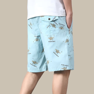 GENTS Bermuda Shorts | Trendige Sommer-Shorts mit Print und Reißverschlüssen für Herren