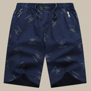 GENTS Bermuda Shorts | Trendige Sommer-Shorts mit Print und Reißverschlüssen für Herren